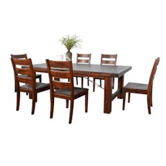 Extension Wood Dining Table Set