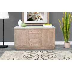 Rowan 60" Buffet, Light Grey/Wheat