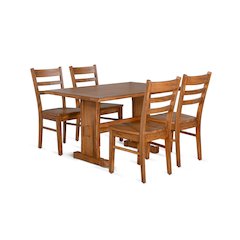Sedona Dining Set with Wood Chairs