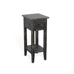 Black Sand Chair Side Table