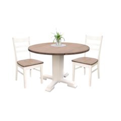 Drop Leaf Round Dining Set