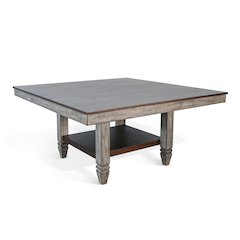 Wendy Square Dining Table with Storage Shelf