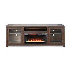 72" Media Console with Electric Fireplace
