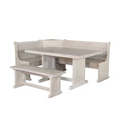 Wood Breakfast Nook Dining Set