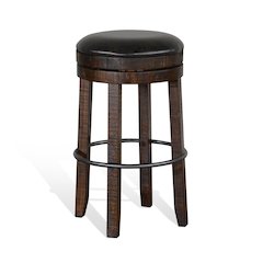 Bar Swivel Stool, Cushion Seat (Set of 2)