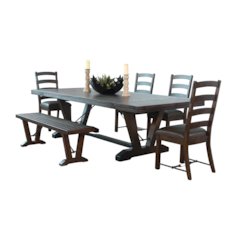 Yellowstone Folding Leaf Extension Dining Set