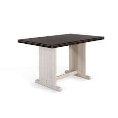 Rectangular Wood Counter Height Dining Table