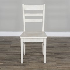 Ladderback Chair, Wood Seat (Set of 2)