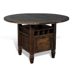 54" Round Counter Height Dining Table