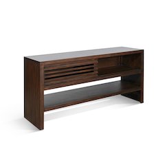 Sofa Table with Sliding Door