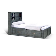 Twin Captains Bookcase Storage Bed