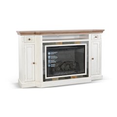 72" Media Console with Electric Fireplace