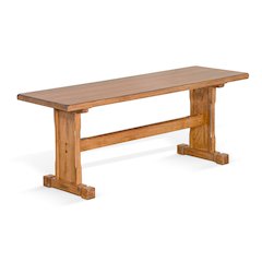 Rustic Trestle Dining Bench