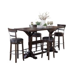 Homestead Rectangular Pub Table Set