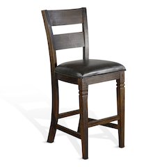 Bar Homestead Ladderback Barstool, Cushion Seat (Set of 2)