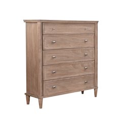5-Drawer Chest with Tapered Legs
