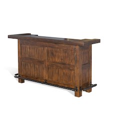 78" Farmhouse Wood Home Bar