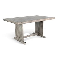 Rectangular Wood Dining Table, Alpine Grey
