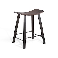 Counter Metal Saddle Stool (Set of 2)
