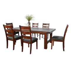 Extension Wood Dining Table Set
