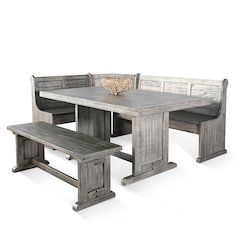 Wood Breakfast Nook Dining Set