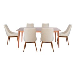 Mid-century Wood Dining Set