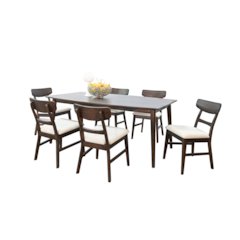 Mid-century Wood Dining Set
