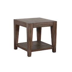 Doe Valley 24" Mid-Century Wood End Table in Taupe Brown