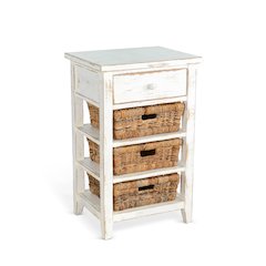 White Sand Storage Table