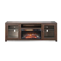 72" Media Console with Electric Fireplace