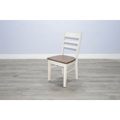 Ladderback Chair, Wood Seat (Set of 2)