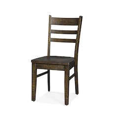 Ladderback Chair, Wood Seat (Set of 2)
