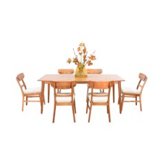 Mid-century Wood Dining Set