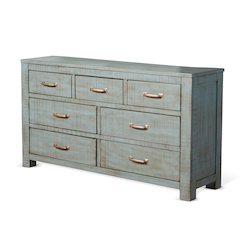 Rustic 7-Drawer Dresser