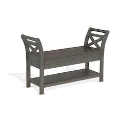 48" Accent Bench withStorage, Little Boy Blue