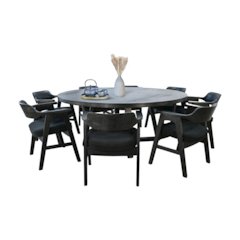 Mia Large Round Dining Set