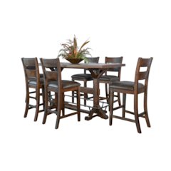 Homestead Rectangular Pub Table Set