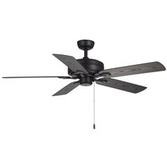 Courtyard Matte Black Ceiling Fan