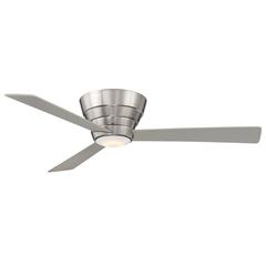 Niva Flush Mount Stainless Ceiling Fan