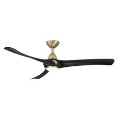 Droid LED Brushed Brass Ceiling Fan