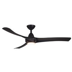 Droid LED Matte Black Ceiling Fan