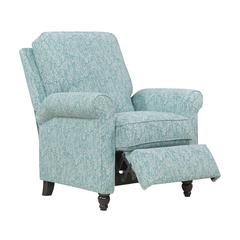 ProLounger Pushback Recliner in Sky Blue Coral Print
