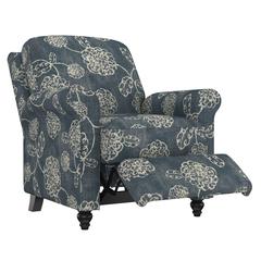 ProLounger Pushback Recliner in Caribbean Blue Floral Print