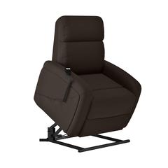 Power Recline and Lift Chair in Chocolate Brown Chenille