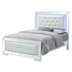 Glory Furniture Hollywood_Hills Queen Bed in White Color