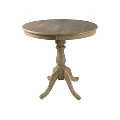 Fairview 36" Round Pedestal Bar Table - Natural Driftwood