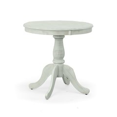 Fairview 30" Pedestal Dining Table with 2 Vera Dining Chairs - Whitewash