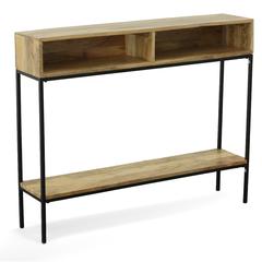 Edvin Console Table - Natural/Black