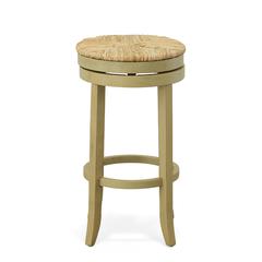 Irving 30" Swivel Rush Seat Barstool - Weathered Gray