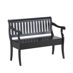 Veranda Storage Bench - Antique Black
